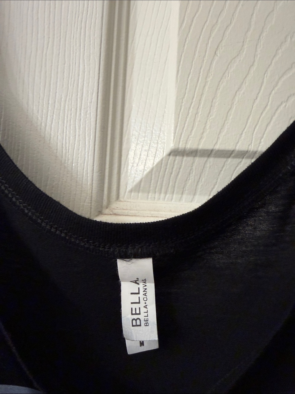 Bella Canvas Black Scoop Neck Tank Top with Graphic Detail - Picture 2 of 3